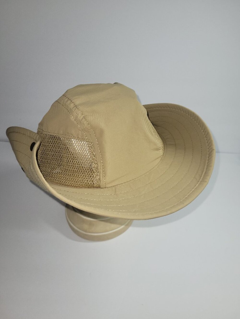 Magellan Outdoors Boonie Sun Hat Wide Brim Fishing Hiking Beige Flexible Snap